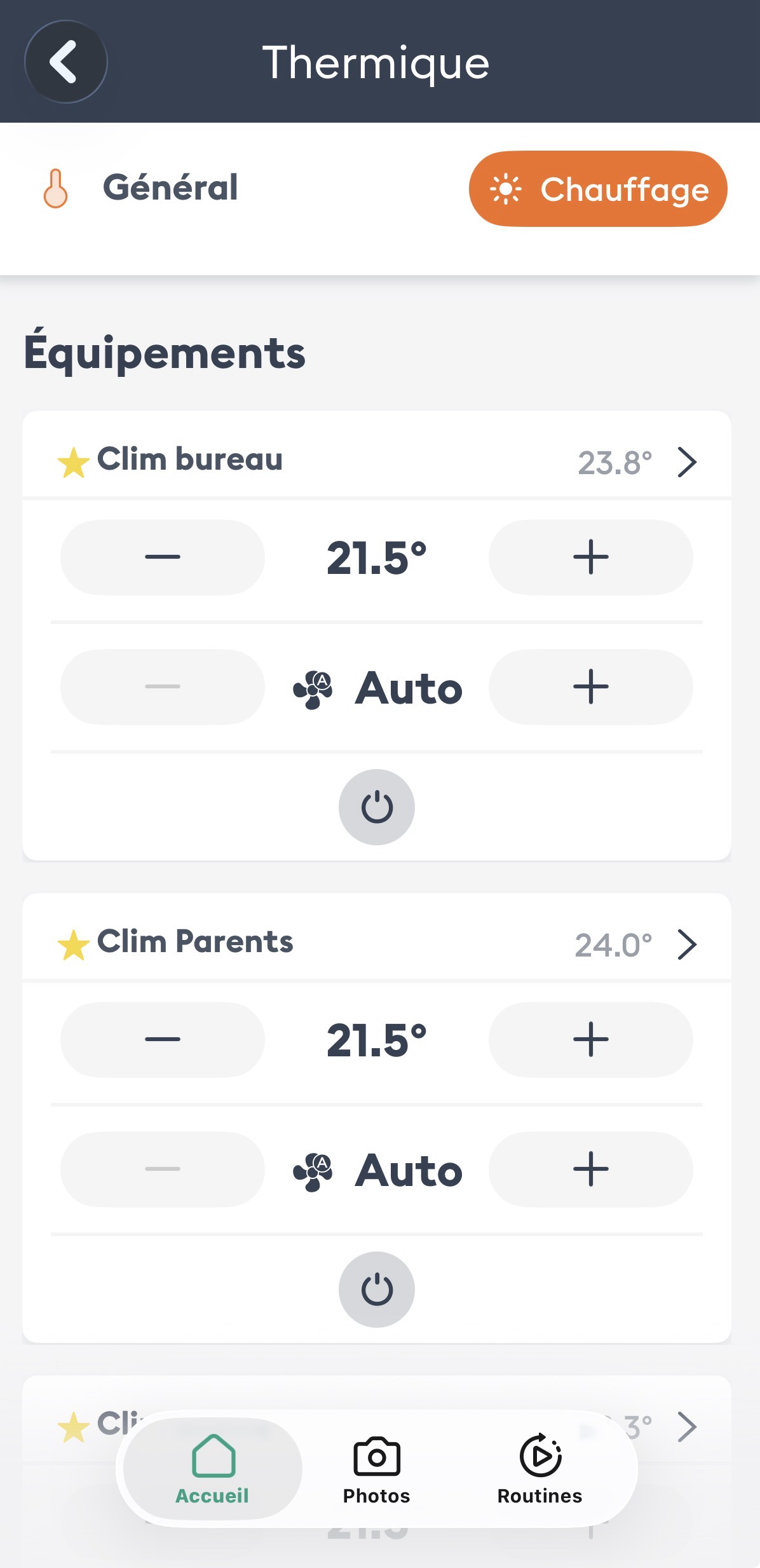 Pilotage connecté des climatisations depuis une application domotique